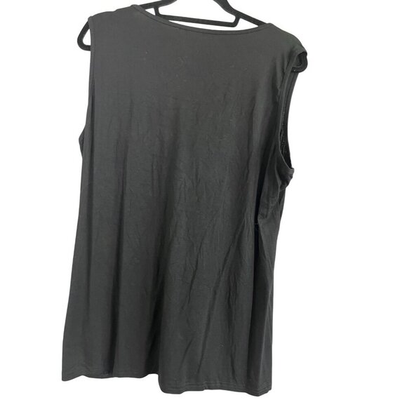 Bloomchic Neutral Tank Top Women 18 Black Minimalist Retro Office 80s Capsule - Picture 3 of 9